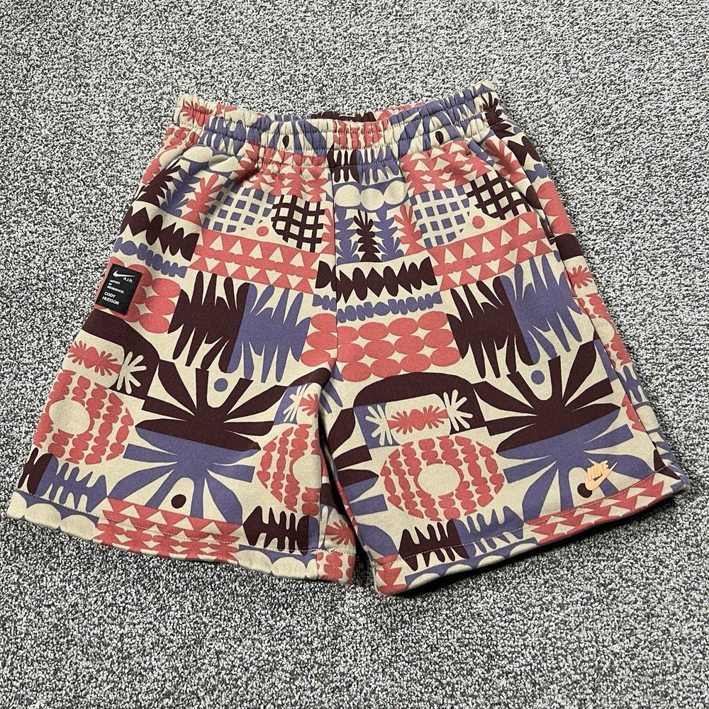Nike Cody Hudson Sweatshorts Boys XL Multicolor 7" A.I.R. Abstract Print FlyEase